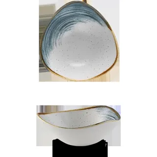 Churchill Super Vitrified Stonecast Accents Blueberry Bowl Dreieck, 18.5 cm / 37 cl, 12 Stück - Violett