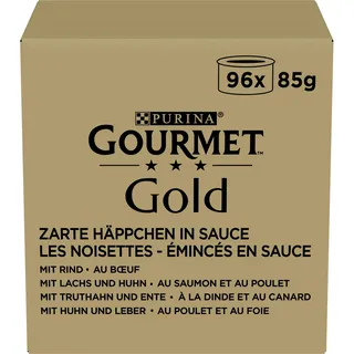 Purina Gourmet Gold Zarte Häppchen in Sauce 96 x 85 g