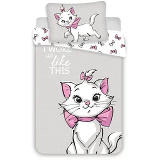 Jerry Fabrics Disney Cat Marie Aristocats Baby Bettwäsche 100 x 135 cm