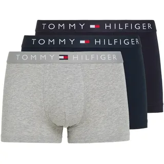 Tommy Hilfiger Herren Boxershorts Trunks Unterwäsche, Mehrfarbig Des Sky), L