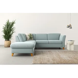 Home Affaire Eckcouch Polyester 2-Sitzer Blau