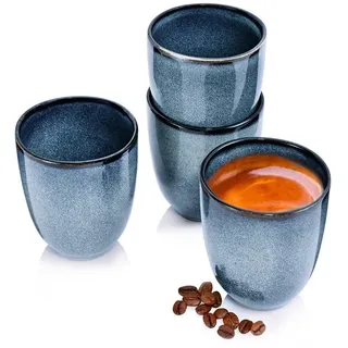 Sänger Kaffeebecher SET Darwin - 4 teilig aus Steingut (180 ml) , kratzfest , Geschirr, Tassen, Kaffeebecher