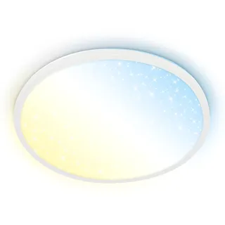 Brilo LED-Panel 1 Dimmbar CCT Sternenhimmel 3,3 cm x Ø 37,5 cm