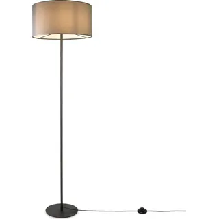 Paco Home LUCA CANVAS UNI COLOR E27 schwarz