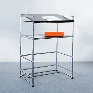 USM Stehpult silber, Designer Prof. Fritz Haller, 112x78x53 cm