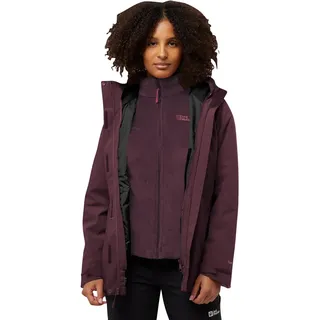 Jack Wolfskin Damen Rotwand 3in1 Jkt W, Amaranth, L EU