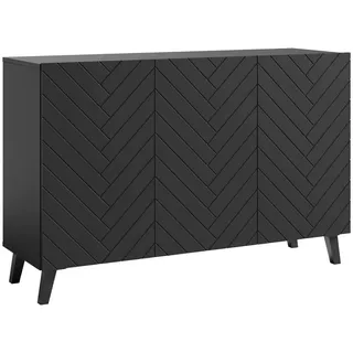 P & B Sideboard Phuket 120 x 78 cm Schwarz