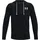 Rival Terry Left Chest Full Zip schweißableitender Kapuzenpullover mit Reißverschluss warme Kapuzenjacke mit offenen Seitentaschen Black Onyx white 3XL