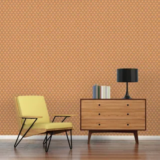 A.S. Création Retro-Tapete 70er Jahre 0,53 x 8,5 m - Tapete Vintage Grafik-Muster in Braun, Gelb, Orange - Vliestapete Retro Chic - 395384