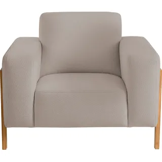 exxpo - sofa fashion Sessel Starr Wellenunterfederung 105 x 84 x 96 cm Beige