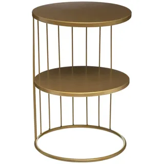 Atmosphera Kobu 52x36x36 Cm Couchtisch Nastkästchen Nako in Gold