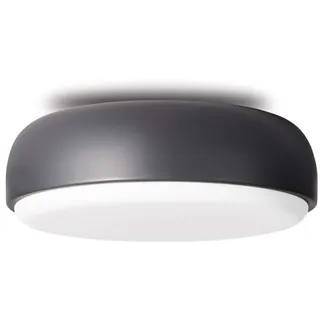 Northern Deckenlampe aus der Serie Over me in der Farbe Dunkelgrau, Durchmesser von 40 cm, Glühbirne E27 max. Nur 3 x 13W LED, 645