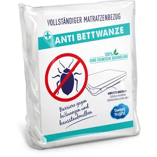 Sweetnight - Vollmatratzenbezug 90x200 cm | Anti-Wanzen und Anti-Milben | Renove-Matratze: Schützt Ihre Matratze vollständig | Stille | Reißverschluss | Ohne chemische Behandlung