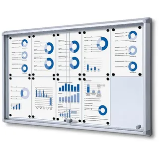 Showdown Displays Showdown Schaukasten 10xA4 Schiebetür B1 si