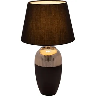 Pauleen 482.26, Schwarz, Grau, Keramik, Stoff, Schlafzimmer, Wohnzimmer, Schwarz, IP20, II - Schwarz, Grau