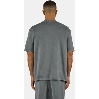 T-Shirt PEGADOR "LOGO OVERSIZED TEE", Herren, Gr. XS, vintage grau grau, Single Jersey, Obermaterial: 100% Baumwolle, unifarben, oversize normal, Rundhals, gerader Abschluss, Shirts T-Shirt, Baumwolle, oversize
