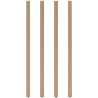 Trinkhalme aus Papier dick braun natur O8mm 25cm, 150 Stk.