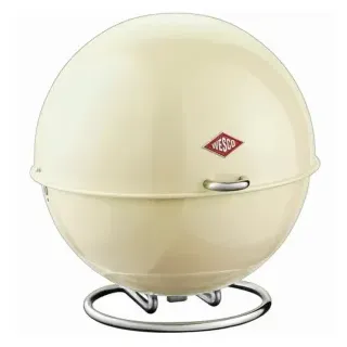 Wesco Superball Brot- und Obstbehälter, Sorgt für hygienische Aufbewahrung und sieht dabei super aus, Farbe: mandel