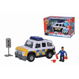 Simba 109251092 - Feuerwehrmann Sam, Polizeiauto 4x4 mit Figur