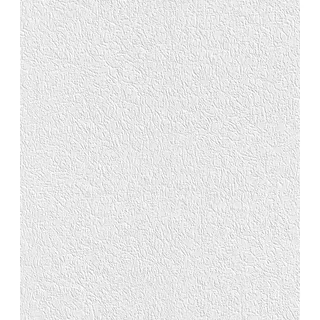 Rasch Textil Rasch Tapete 882100 - Einfarbige Papiertapete in Weiß mit Struktur in Putz-Optik - 10,05m x 0,53m (LxB)