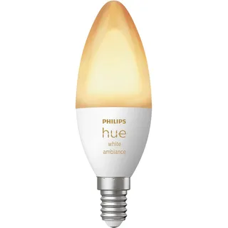 Philips Hue LED-Leuchtmittel E14 White Ambiance Kerze 470 lm 1er Pack