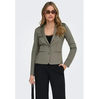 Only Jerseyblazer »ONLPOPTRASH – 2-Knopf Blazer mit taillierter Silhouette« regular fit, Milano Rib, Materialmix, Reverskragen, unifarben,