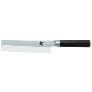 Kai VG-0165NL Shun-Pro Nakiri Klingenlänge 16.5 cm für Linkshänder, Silber und Schwarz