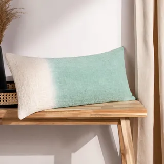 furn. Mizu Rechteckiges Dip Dye Federkissen gefüllt