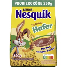 NESQUIK Schoko Hafer, Kakaohaltiges Getränkepulver mit Hafer zum Einrühren in Milch, 1er Pack (1 x 250g)