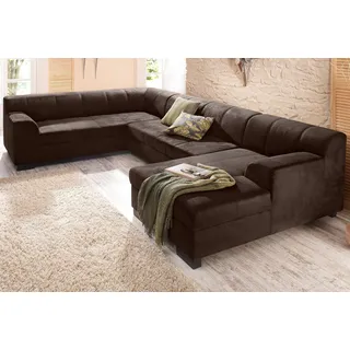 Home Affaire Wohnlandschaft Mikrofaser U-Form 320 cm Braun