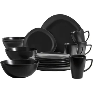 Mäser Glendale Kombiservice 16-tlg. für 4 Personen schwarz