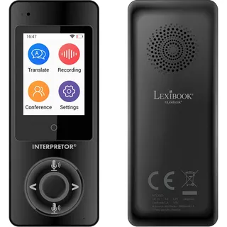 Lexibook, Dolmetscher, Sprechender Sofortübersetzer, 75 Sprachen, Präzise Übersetzungen in professioneller Qualität, Touchscreen, Gruppenchatfunktion, Kopfhöreranschluss, Bluetooth, WiFi, NTL2000