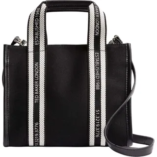 Ted Baker Umhängetasche Handtasche Georjea Branded Webbing Canvas Small Tote Ecru creme - Beige