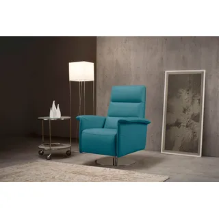 Egoitaliano Relaxsessel Kelly Polyätherschaum 83 x 105 x 92 cm Blau drehbar mit Relaxfunktion