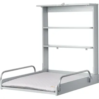 roba 212015TPV230 Wickeltisch MDF-Platten, Metall, Holz Metallisch, Graubraun