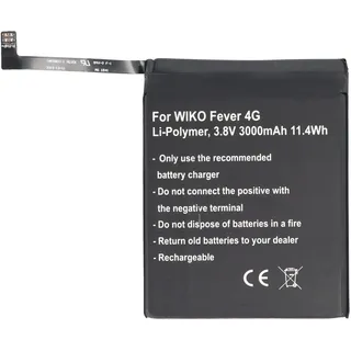 AccuCell Akku passend für den Wiko Fever, FEVER 4G Akku TLP15J15