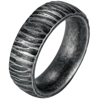 Firetti Fingerring »Schmuck Geschenk Edelstahl Ring Damenring Herrenring Crag Fels« Firetti antikfarben 62