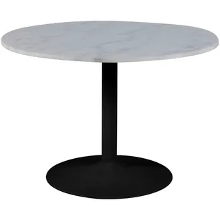 Actona Küchentisch Ø 110 cm schwarz/weiß