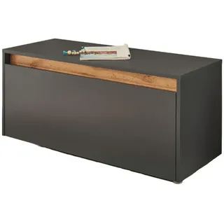 furn.design Schuhbank 100 x 45 x 40 cm grau matt / grau