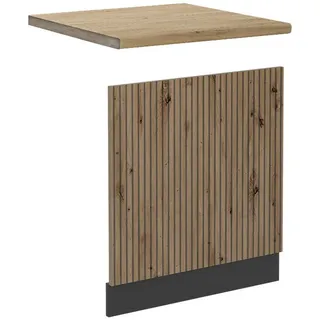 Vicco Unterschrank Frontblende R-Line 60 x 57,2 x 1,6 cm Braun