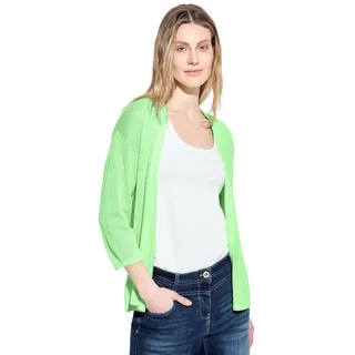 CECIL Damen B253776 Mesh Strickjacke, Matcha Lime, M