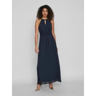 VILA Maxikleid Unifarben Blau 34