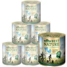 Bild Best Nature Nassfutter für Welpen und junge Hunde, Pute / Kalb / Vollkornnudeln, 6 x 800 g