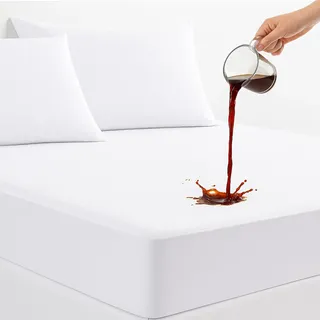 Family Bedding Matratzenschoner für Kingsize-Bett, Frottee, 100% wasserdicht, 160 x 200 cm