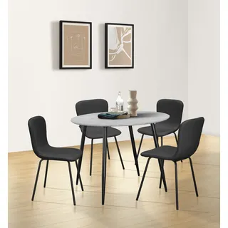OTTO home Eadwine Ø 100 cm grau