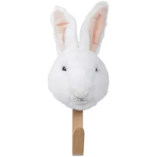 Kindergarderobe , Weiß, Hellrosa , Textil , 10x13x29 cm , Babymöbel & Kindermöbel, Babyzimmer, Kinderzimmer Deko