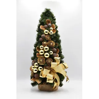 dekorierter Tannenbaum, Kleiner künstlicher Weihnachtsbaum mit Schmuck