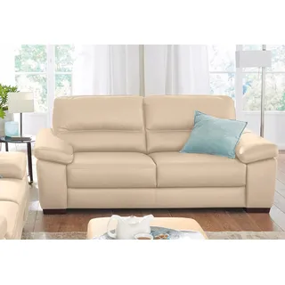 CALIA ITALIA 2-Sitzer »Gaia, hochwertiges Ledersofa mit erstklassigem Sitzkomfort«, edles Design, in zwei hochwertigen Lederqualitäten, beige