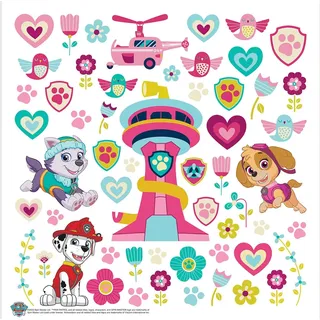AG Design Paw Patrol Kinderzimmer Wandstickers, Wandtattoo junge deko von AG Design 30 x 30 cm | ADKS 3840