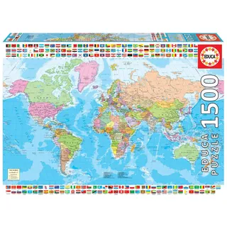 Educa Borras Educa - Political Worldmap 1.500 Teile